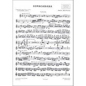 Saudades Do Brazil N 2 Copacabana : Pour Violon & Piano